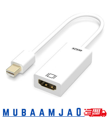 4K mini DP Displayport Thunderbolt zu HDMI Adapter 4096x2160 UHD 4K 2160p Weiß