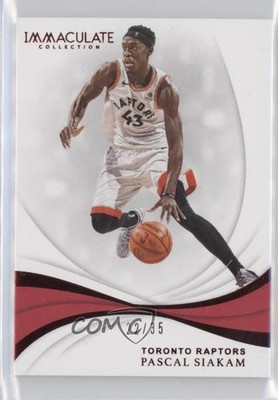 2018-19 Panini Immaculate Red 22/35 Pascal Siakam #10 3p7