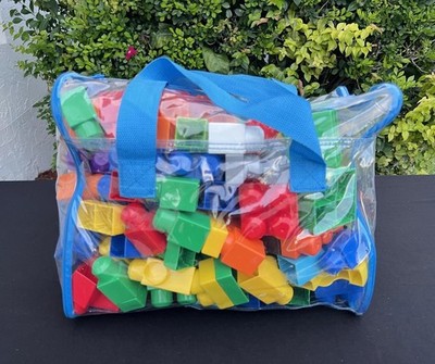 Mega Bloks Large Building Blocks Bulk 130pcs Toddler Kids Educational ToySet 6lb