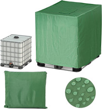 Green 275 Gallon IBC Tote Cover Sunshade Water Proof Protective Hood 1000 L Gard