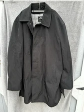 Ike Behar Mens Lined  Insulated Black Broadway Coat Size XXL