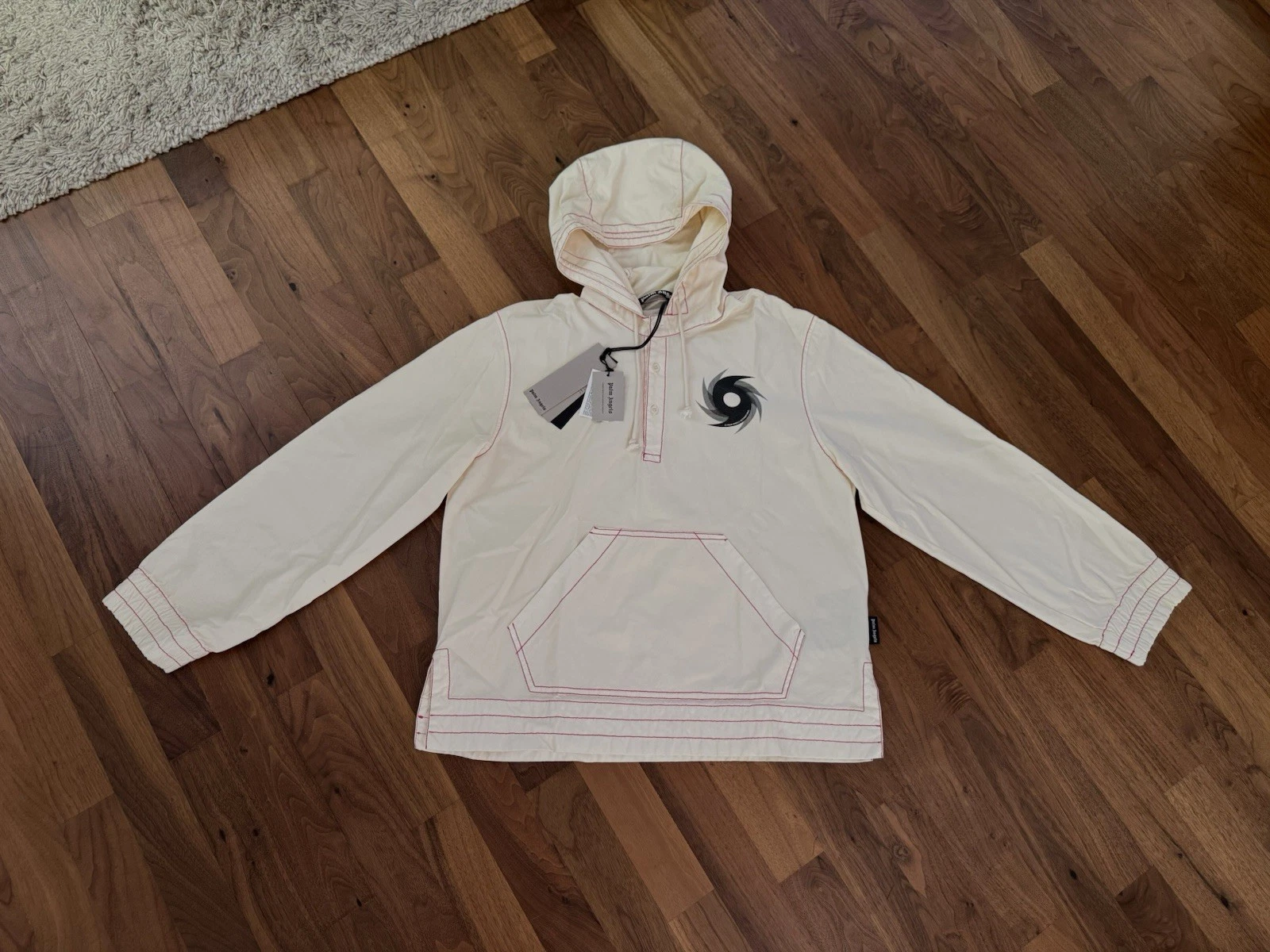 Palm Angels Go Surf Club Hoody Shirt Giacca S Nuova Oversize Italy QR Code
