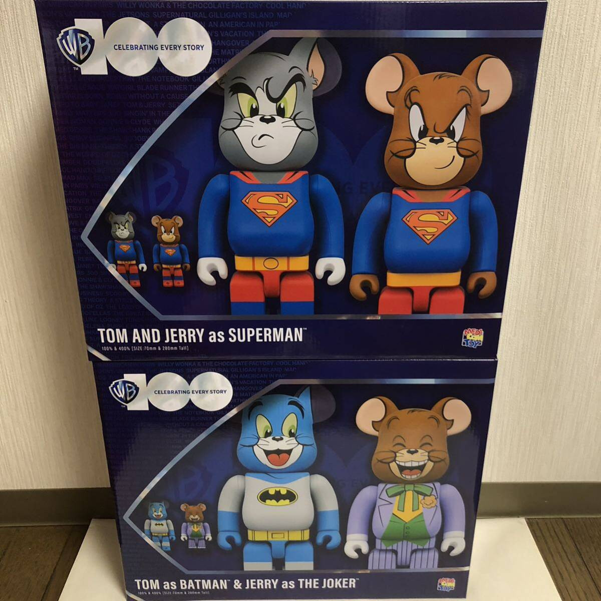 BE@RBRICK batman Superman Tom and Jerry 100% 400% Set | eBay BE@RBRICK batman Superman Tom and Jerry 100% 400% Set | eBay