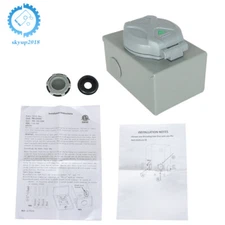 Generator Power Inlet Box 30 Amp Power Inlet Box L14-30P Weatherproof Receptacle