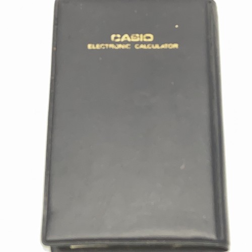 Vintage CASIO SL-300 Solar Cell Electronic Calculator w/ Case - Picture 2 of 3