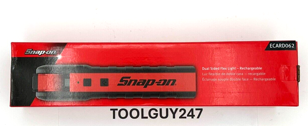 Snap-on ECARD062 充電式フレックスライト 600–800 Lumen Dual-Sided Flex Light (Green) | ECARD062G