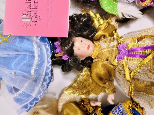 Paradise Galleries Mini Porcelana Ángel Hadas Adornos Mundos Finales 5 Muñecas - Imagen 7 de 9
