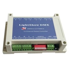 LightShow DMX 12-Channel Relay Switch Controller DC 5V DMX512 For KTV Bars tps
