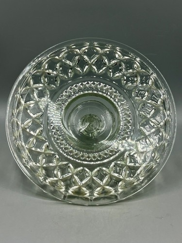 VTG 1960's Anchor Hocking Wexford Crystal Ice Bucket w-Lid & Handle - Excellent! - Picture 7 of 8