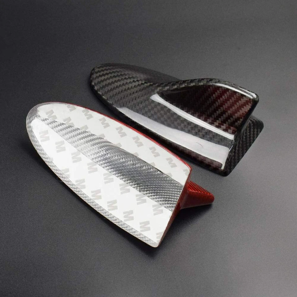 Cubierta de antena de aleta de tiburón de techo de auto de fibra de carbono real para Lexus LS LX IS ES Foto 4 de 4