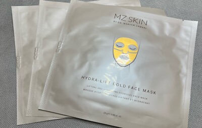 3 * MZ Skin Hydra-Lift Gold Face Mask Lifting Hydrogel Face Mask (1) 0.88oz NEW