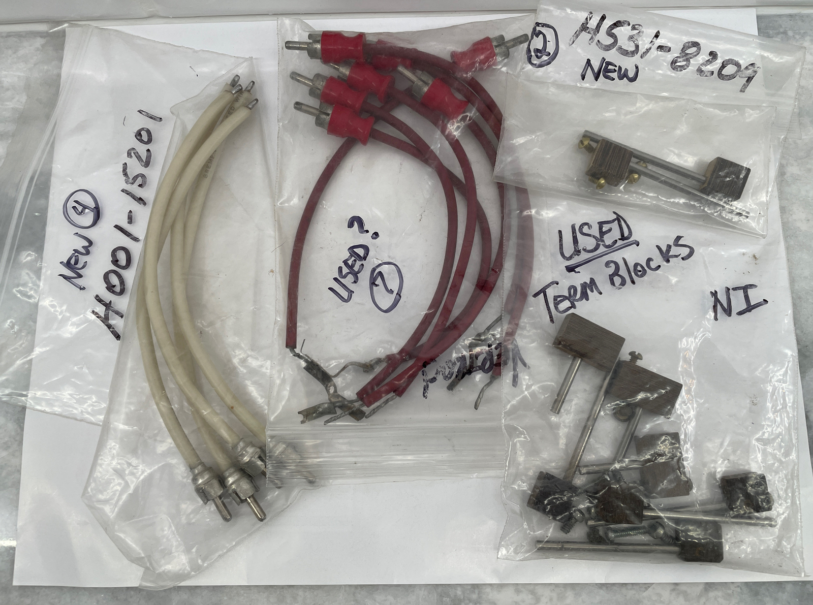 Vertrod Misc Parts Lot #2 (Terminal Blocks, Screws, Lead Wire w/Jack)