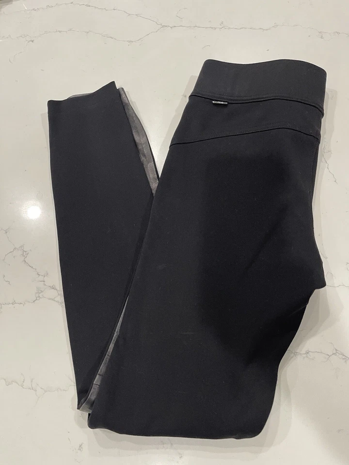 Pantalones ajustados Polo Ralph Lauren Performance de cuero de cordero negros talla mediana Foto 4 de 4