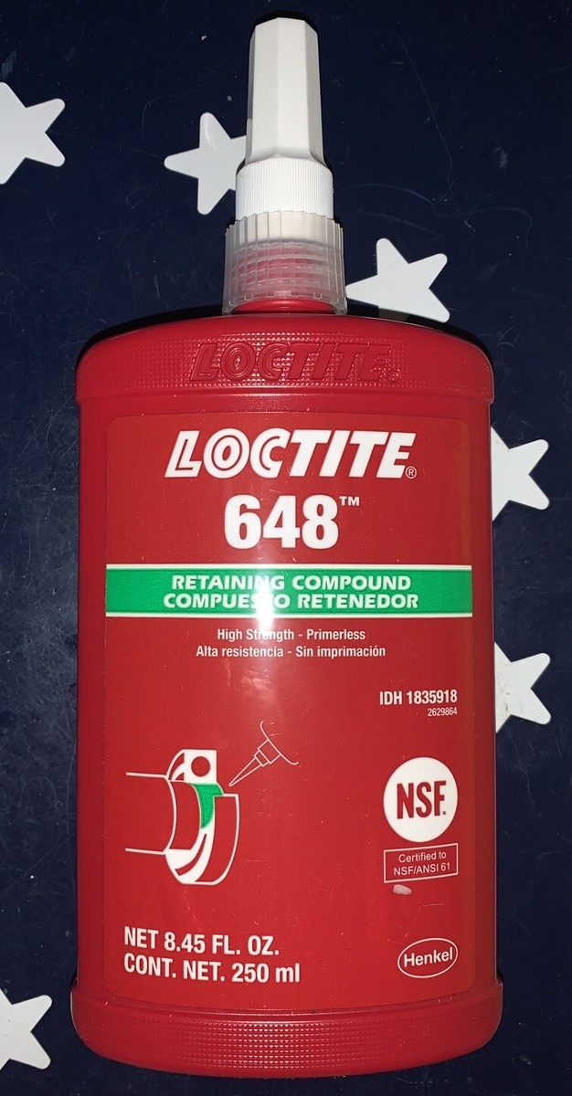 Loctite 648 250ml High Strength Retaining Compound 1835918 EXP 04