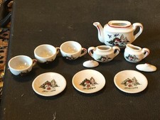 RARE VINTAGE GRANTCREST JAPAN CHILD TEA SET 11pcs Country House