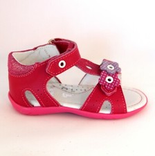 Girls leather sandals size 20 21 24 red/pink buty BARTEK first walkers
