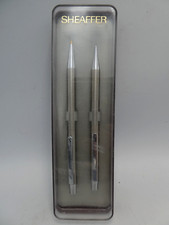 VINTAGE SHEAFFER IN BOX CASE 1990s PENCIL & BALL POINT PEN BIRO - ENGRAVED
