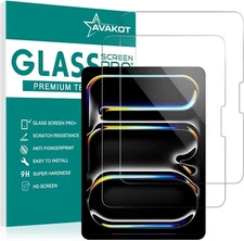 2 Pack Screen Protector for Ipad Pro 13 Inch M4 2024, Tempered Glass Film with E