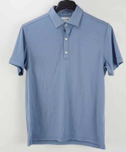 Ministry of Men's Large Sleeve Blue Performance Jersey Polo Shirt | eBay