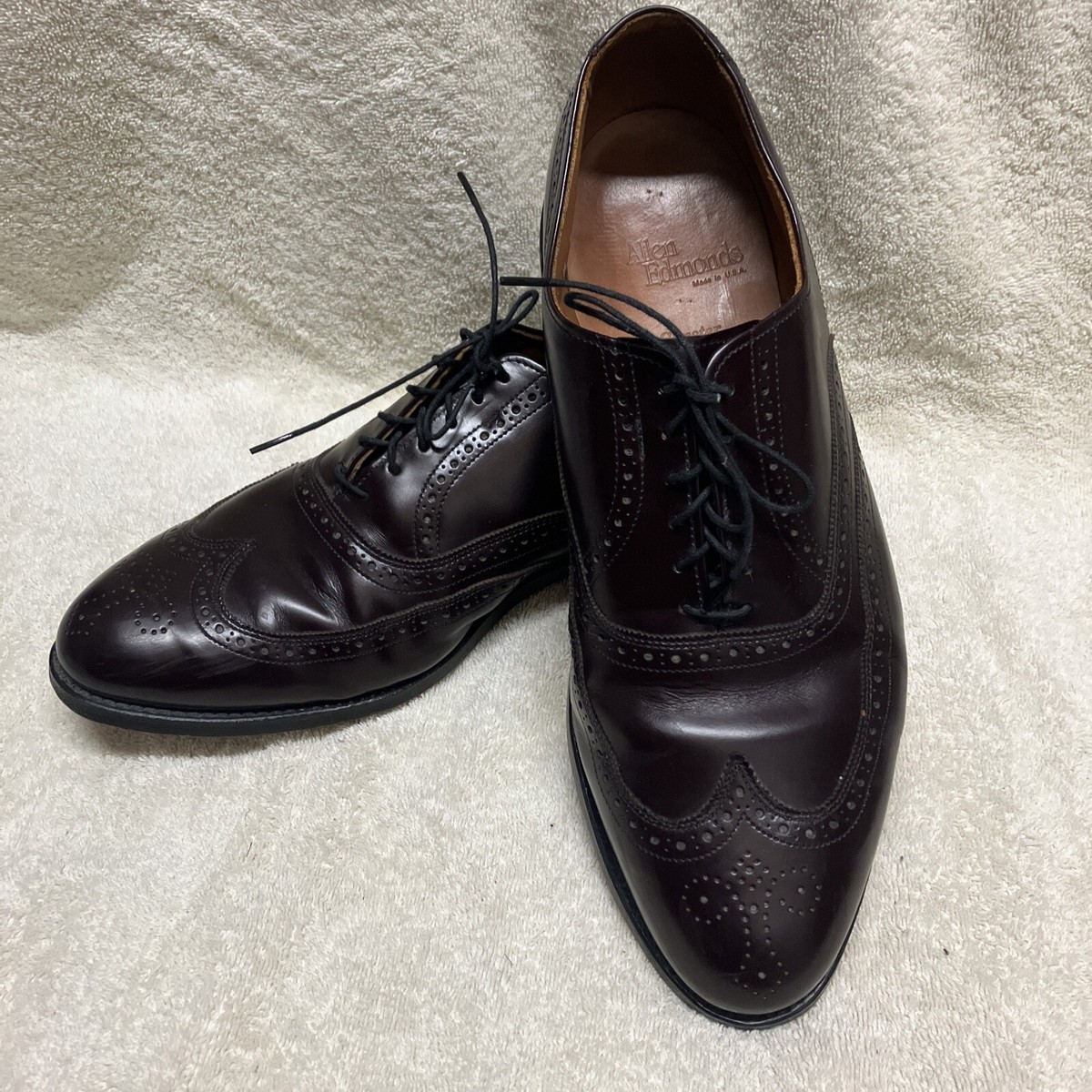 Vintage Allen Edmonds Chester Mens Wingtip Leather DARK Vintage Allen Edmonds Chester Mens Wingtip Leather DARK