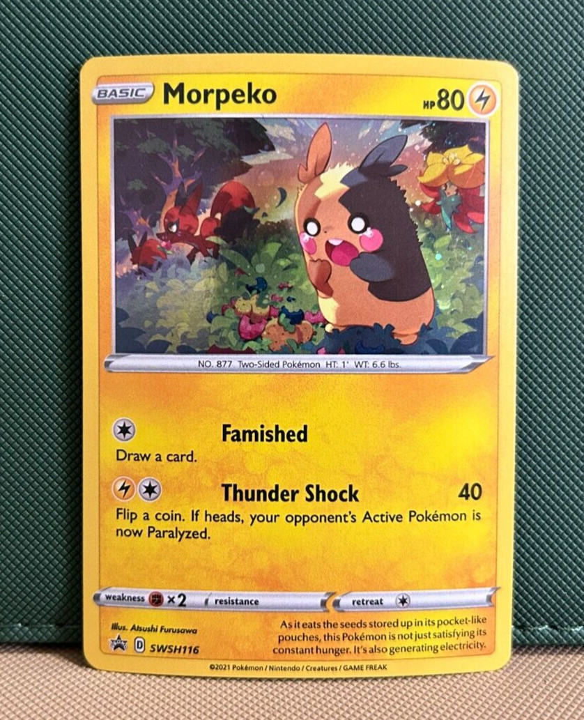 Morpeko SWSH116 - Black Star Promo - Holo Pokemon Card - Near Mint (NM)