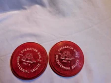 Vintage Stimsonite Reflector Operation Sail Bicentennial Salute 1776-1976 July 4