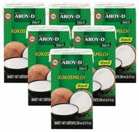 [ 6X 250Ml ] AROY-D Kokosmilch Kokosnussmilch Cocosmilch Kv