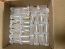 Snap Seal Tamper Proof Clear Plastic Vials - 30mL/each - Case of 50/Custom Amt
