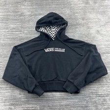 VANS Hoodie Size M Youth Crop Off The Wall Skateboard Hooded Sweatshirt Medium