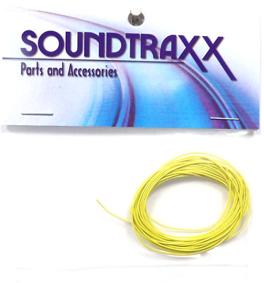 SoundTraxx 810151 Yellow 30 AWG Super-Flexible Wire 10'  3.1m  Length