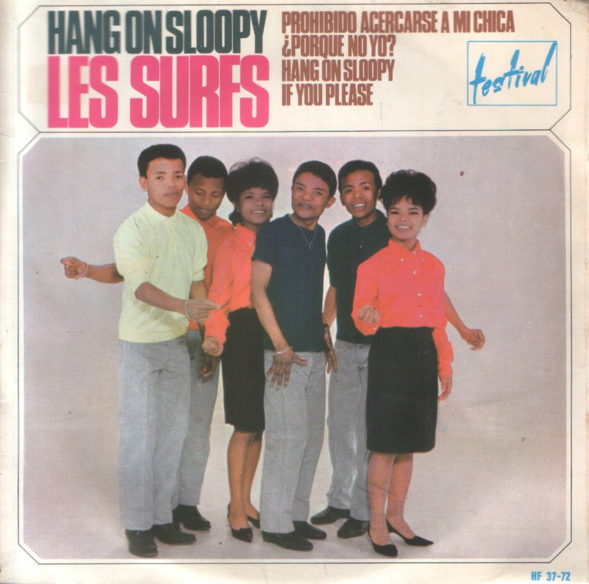 LES SURFS EP Spain 1965 Hang on Sloopy +3 ( In French ) | eBay