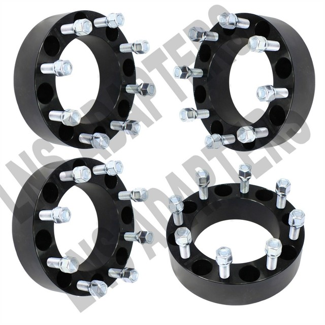 4x 2" Chevy GMC Hubcentric 8x180 Wheel Spacers 8 Lug Silverado 2500