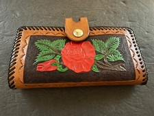 Handmade/painted Leather Wallet For Women