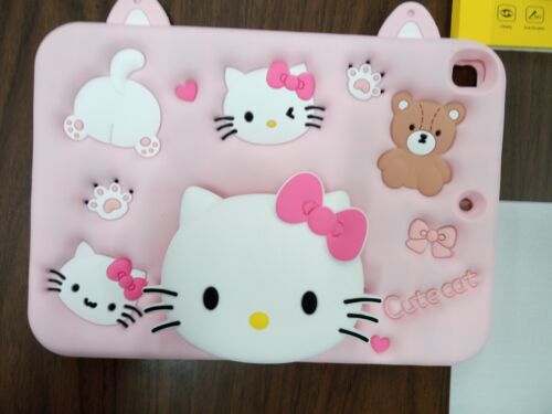 Hello Kitty/Cute Cat Case With TEMPERED GLASS SCREEN PROTECTOR 10.2 Inch IPAD