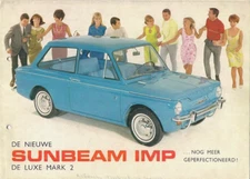 Sunbeam Imp De Luxe Saloon Mk2 1965-66 Dutch Market Sales Brochure Hillman