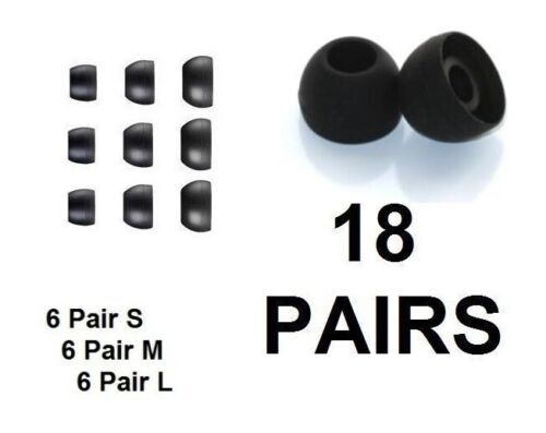 silicone ear tips for Denon earbuds Small, Medium, Large replacements - Picture 1 of 2
