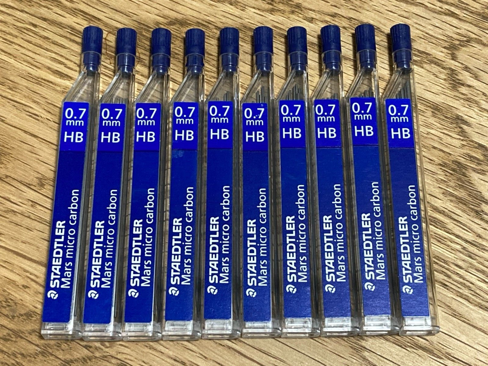 10 Sets STAEDTLER 250 07-HB Mars micro Carbon Sharp Core 0.7mm HB 25007HB Japan