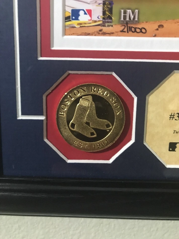 Monedas de oro con foto limitada de los Medias Rojas de Boston Jon Lester Highland Mint MLB WS24 Foto 3 de 4