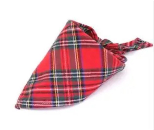 Tartan Dog Bandana over on Neckerchief Gift UK Cat, Rabbit, Pet Neck Scarf NEW - Picture 33 of 75