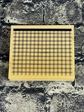 Great Impressions PLAID PATTERN Wood Mount Rubber Stamp K82