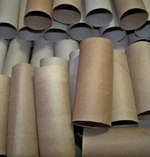 50 Lot, Empty Toilet Paper Rolls, Tissue TP Cardboard Tubes Crafts Pets Projects