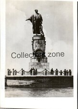 1948 Egypt Port Said Ferdinand de Lesseps statue Photo 3.25 x 2.25 Inches