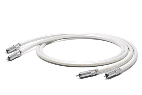 OYAIDE TUNAMI TERZO RR V2 0.7m RCA Interconnect Cable Pair White Neo Products - Afbeelding 3 van 3