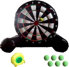 9.8ft Soccer Darts Board Indoor Outdoor Inflatable Giant Dartboard w/ 6pcs balls