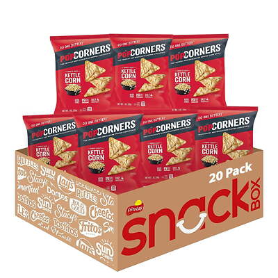 PopCorners Popped-Corn Snack Chips,Sweet and Salty Kettle Corn Flavor,1 oz Bags.