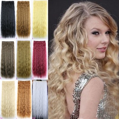 Gewellt Haarverlängerung ca.65cm Clip-In Extensions Haarteil Haarverdichtung YMJ