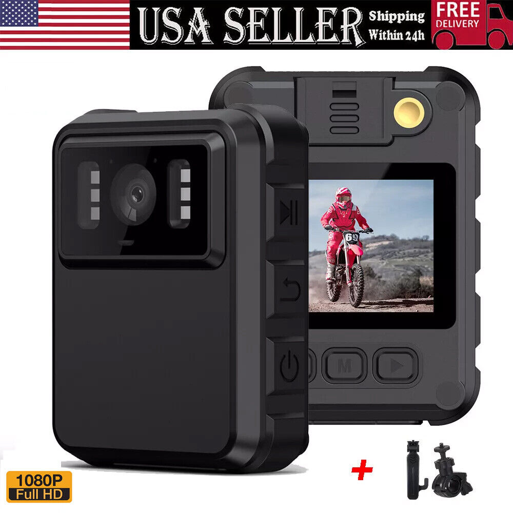 S L1200 1080p audio video dvr ir night cam camcorder police body camera new
