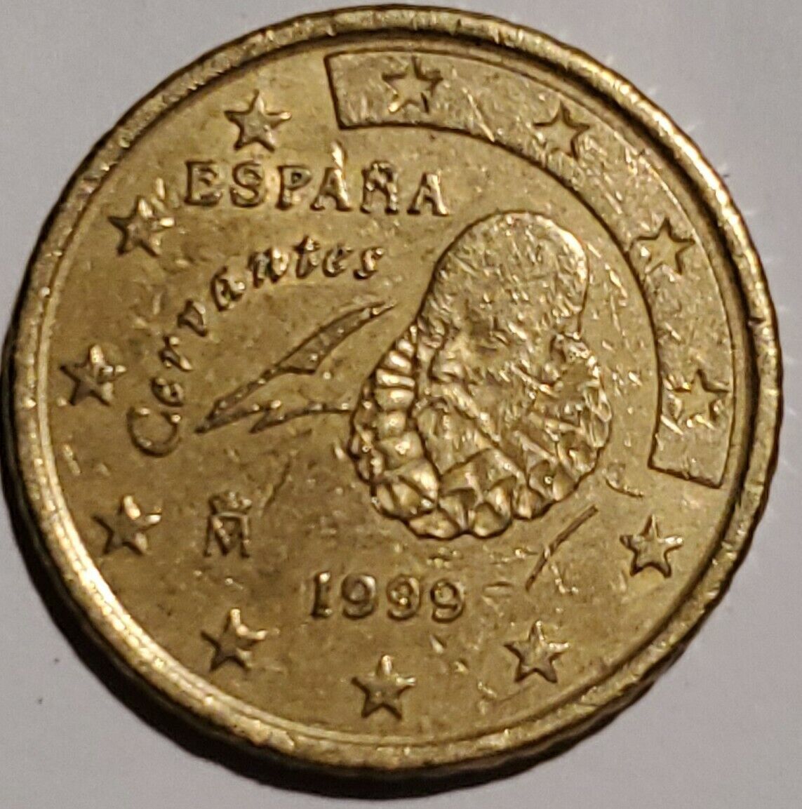 SPAIN ESPANA 50 EURO FIFTY CENT 1999 COIN