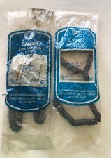 2 Lynn Electronics Charcoal Gray Land Line Phone Curly Cords H4DU 139 12  