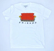 Friends TV show T-Shirt famous couch design for mens white color Extra Large 